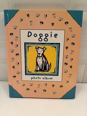 Doggie Photo Album - Peach & Teal